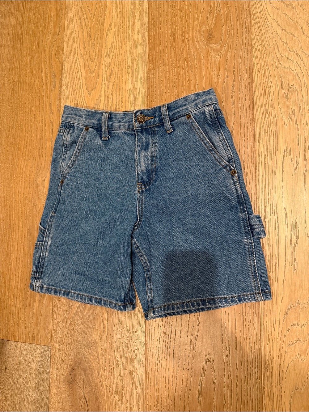 Boys RSQ Blue Denim Carpenter Shorts